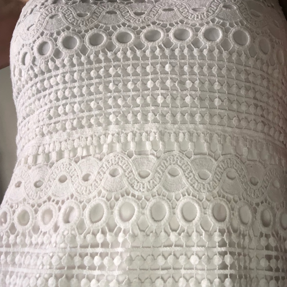 White French lace Karen Millen dress romantic love